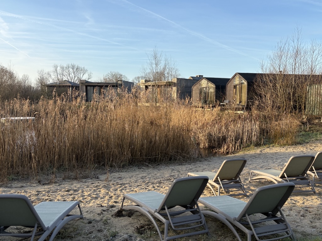 нидерландский пляж в январе